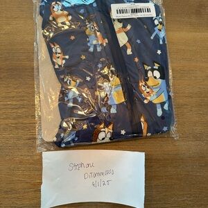 Little sleepies Bluey Dancy Mode zippy 12-18 months